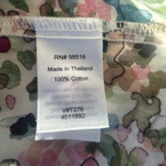 Coldwater Creek Multicolor Floral Blouse - Picture 8 of 9